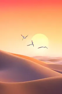 意境渐变故事落日背景