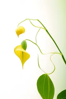 花朵黄色简约背景