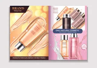 设计广告化妆品素材