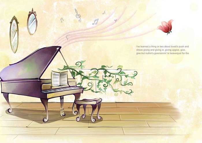 水彩手绘装饰装修