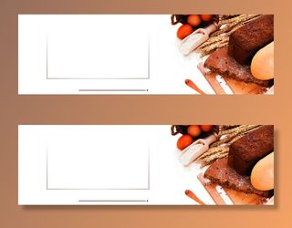 电商广告白色面包零食背景