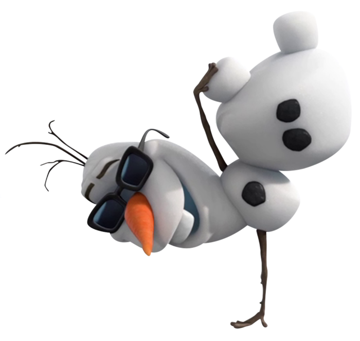 雪人街舞卡通素材简笔