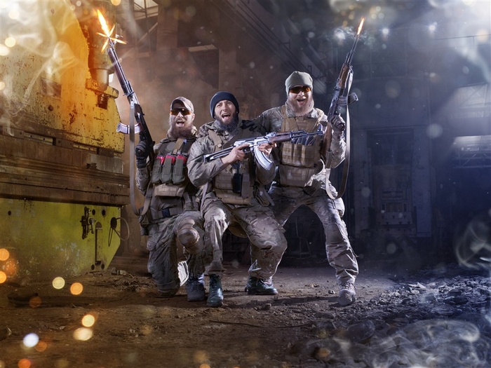 拿着枪的特种兵