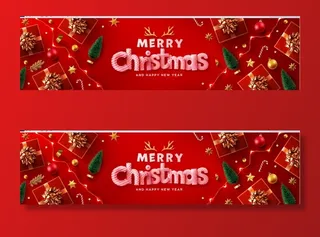 设计圣诞节红色背景