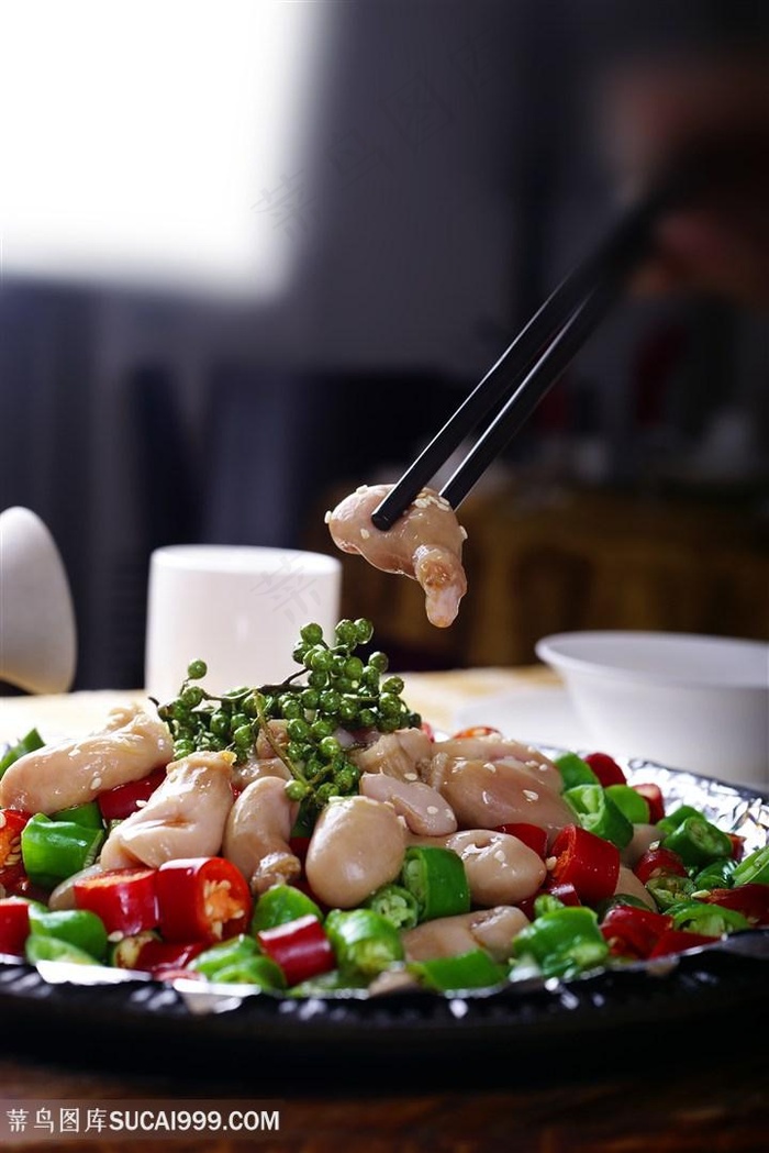 酱汁口口脆中华美食摄影图