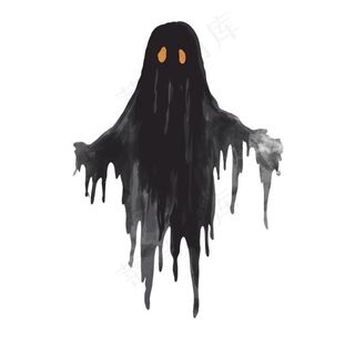 幽灵鬼怪万圣节恐怖插画免抠