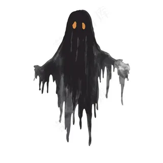 幽灵鬼怪万圣节恐怖插画免抠