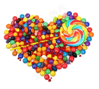 可爱心形糖果图片