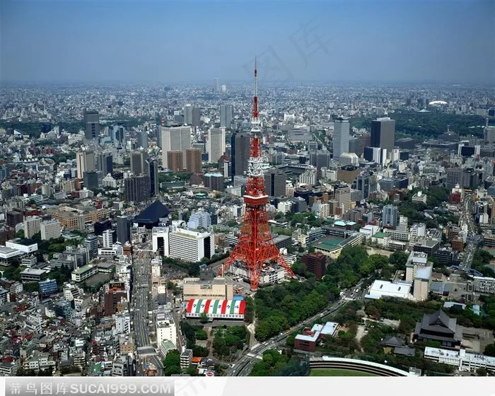 俯瞰铁塔 城市