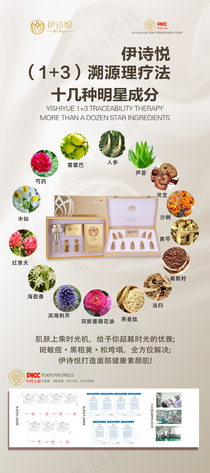 伊诗悦一站式解决问题肌肤展架 