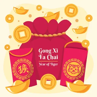 新年海报贺卡红包背景