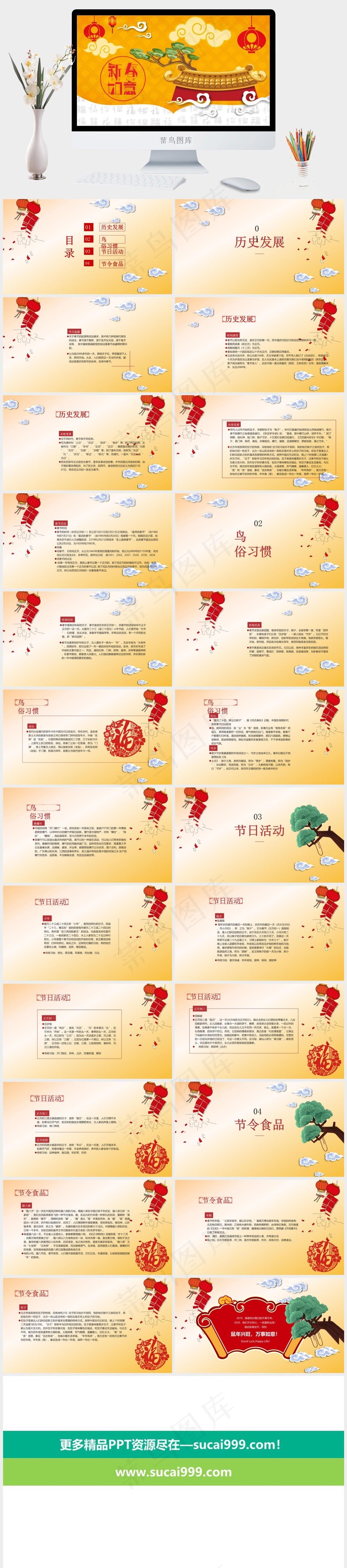 复古宫殿新传如意历史发展节日2020最新庆典ppt模版