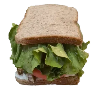 生菜汉堡全麦吐司田园清新减脂期鸡排鸡腿鸡肉三明治免抠元素实物摄影素材