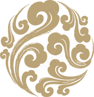 中国风传统吉祥寓意图案古代喜庆祥瑞纹样纹饰PNG免抠