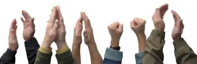 拍手 PNG免抠(400x131)