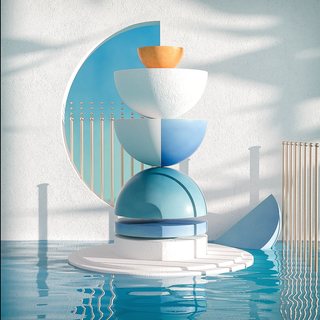 夏季游泳池背景