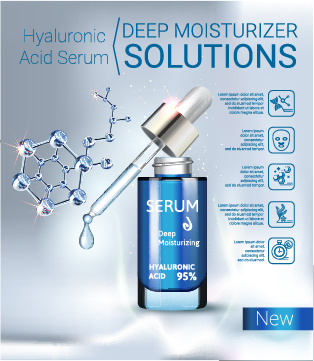 化妆品使用说明书彩妆科幻底图