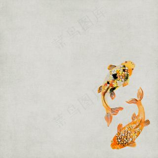 中国风鲤鱼背景图片