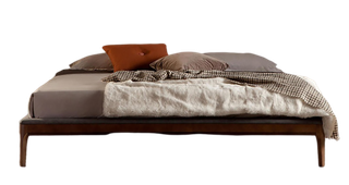 灰色简单床素材免扣-床png