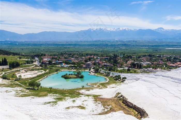 土耳其棉花堡旅游风光图片