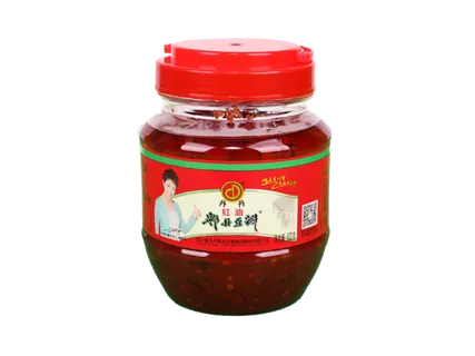 丹丹红油郫县豆瓣酱超市商品白底图免抠实物摄影png格式图片透明底