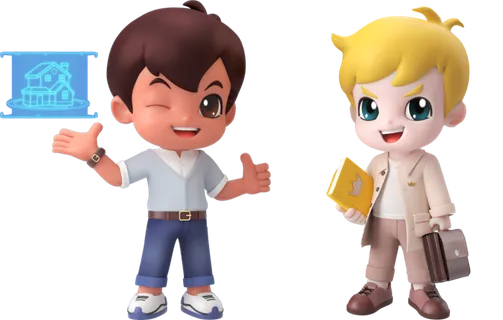 海尔兄弟IP-3D设计工程师版 免抠图