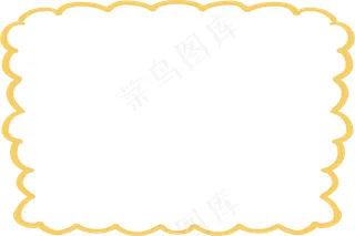 卡通边框 卡通彩色框  手绘对话框 可爱边框 免抠