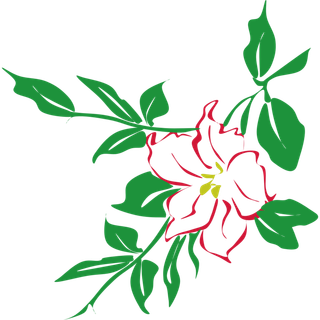 枝头花免扣装饰元素