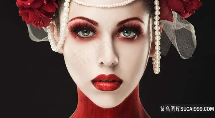 化妆品模特美容