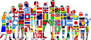 国旗地图人物素材卡通少儿兴趣班