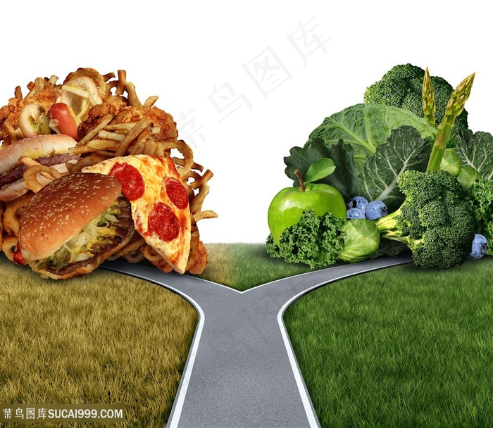 创意个性蔬菜主题广告