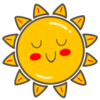 花朵造型卡通太阳