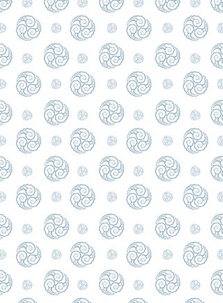 中国风复古中式祥云纹浪花纹背景海浪底纹理线纹PSD素材AI背景图案