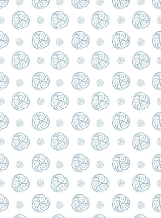 中国风复古中式祥云纹浪花纹背景海浪底纹理线纹PSD素材AI背景图案