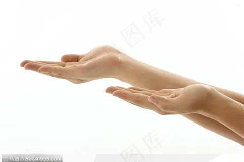 手势喻意-双手分开接物 手势喻意-双手分开接物