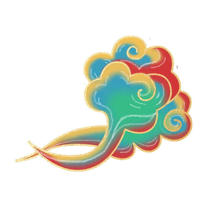 中国风中式国潮敦煌云纹祥云插画图案云朵云彩元素PSDAI设计素材psd模版下载