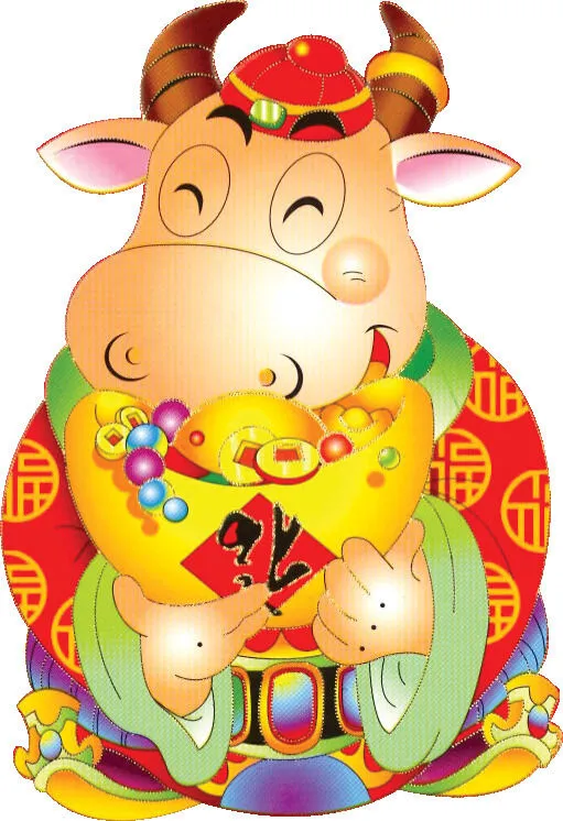 金牛牛年素材psd模版下载