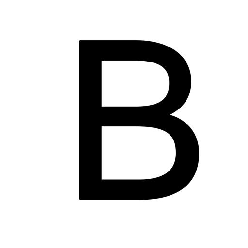 字母B PNG免抠(1500x1500)