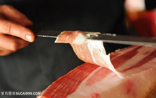 美味的猪蹄肉片高清图片