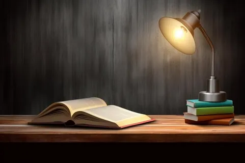 书桌书籍学习阅读背景
