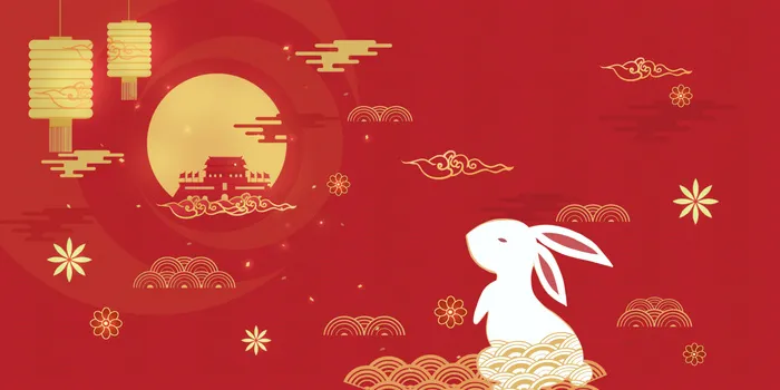 中秋国庆中国红背景