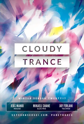 色彩传单背景广告PSD素材