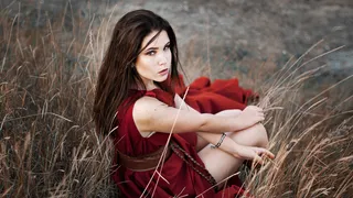 清新唯美可爱的女孩摄影图片