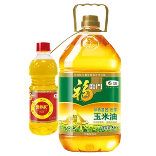 中粮福临门玉米油5升超市商品白底图免抠实物摄影png格式图片透明底