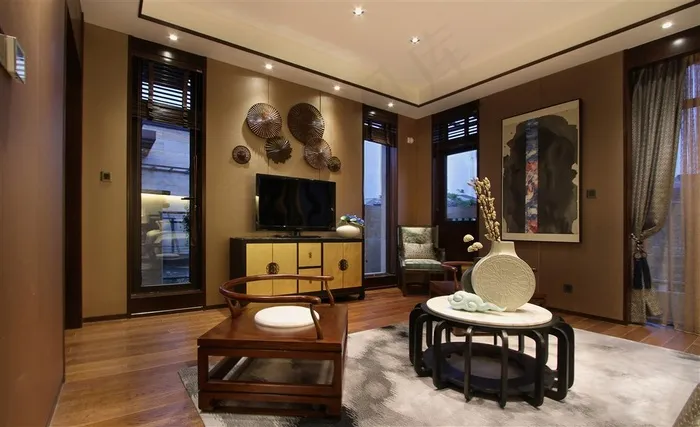 大气奢华客厅素材