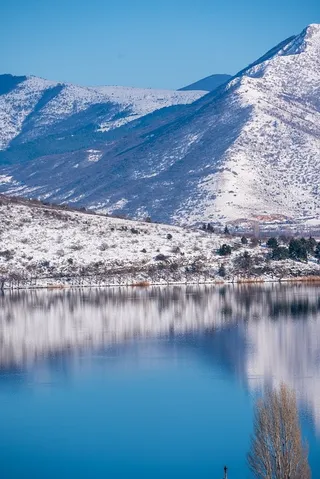 冬天白雪背景风景