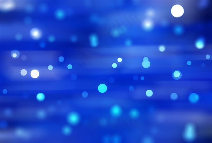 蓝色模糊唯美光斑背景高清图片