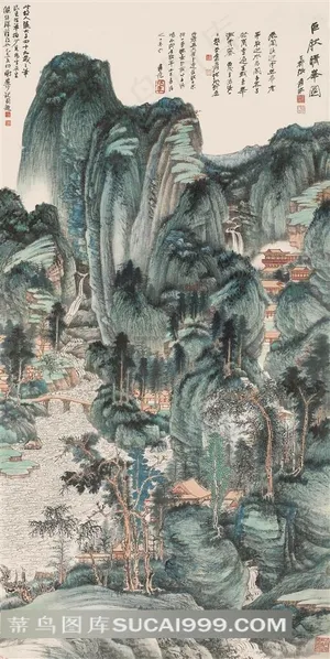 高清《仿巨然晴峰图》图片 高清《仿巨然晴峰图》图片