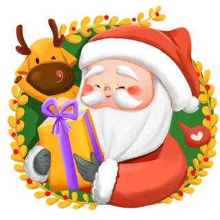 圣诞节平安夜冬季双旦设计圣诞装饰海报元素