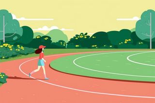 操场学生儿童花草背景